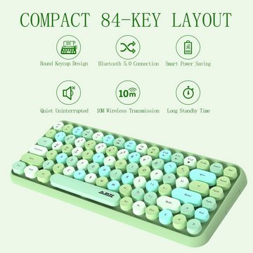 FELiCON Bequeme Bedienung Tastatur (Kompakte Portabilität, Intelligenter Schlafmodus, Ergonomisches Design)