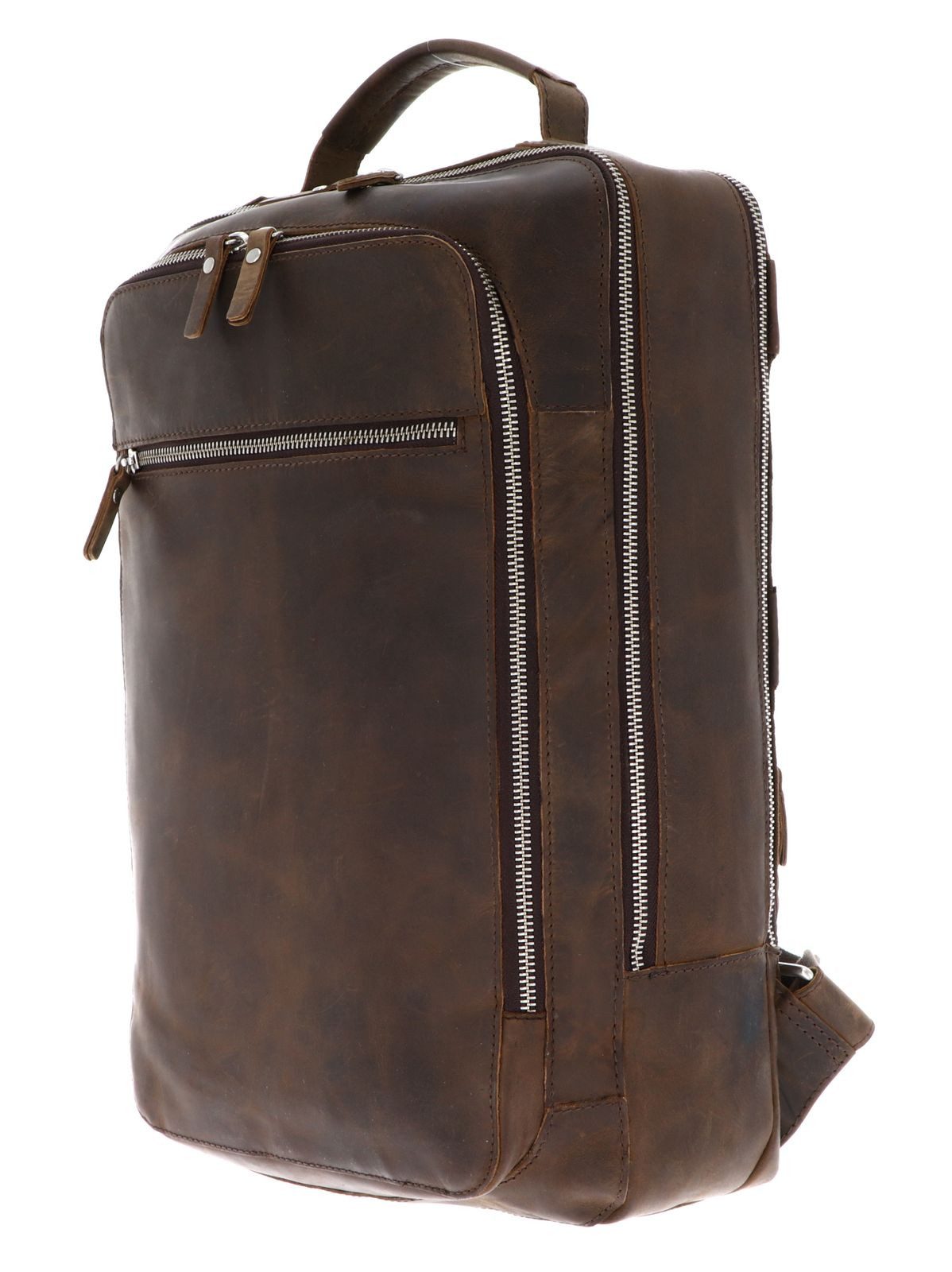 Leonhard Heyden Rucksack Business Rucksack 7670 (Set, 2-tlg), aus echtem Rindsleder