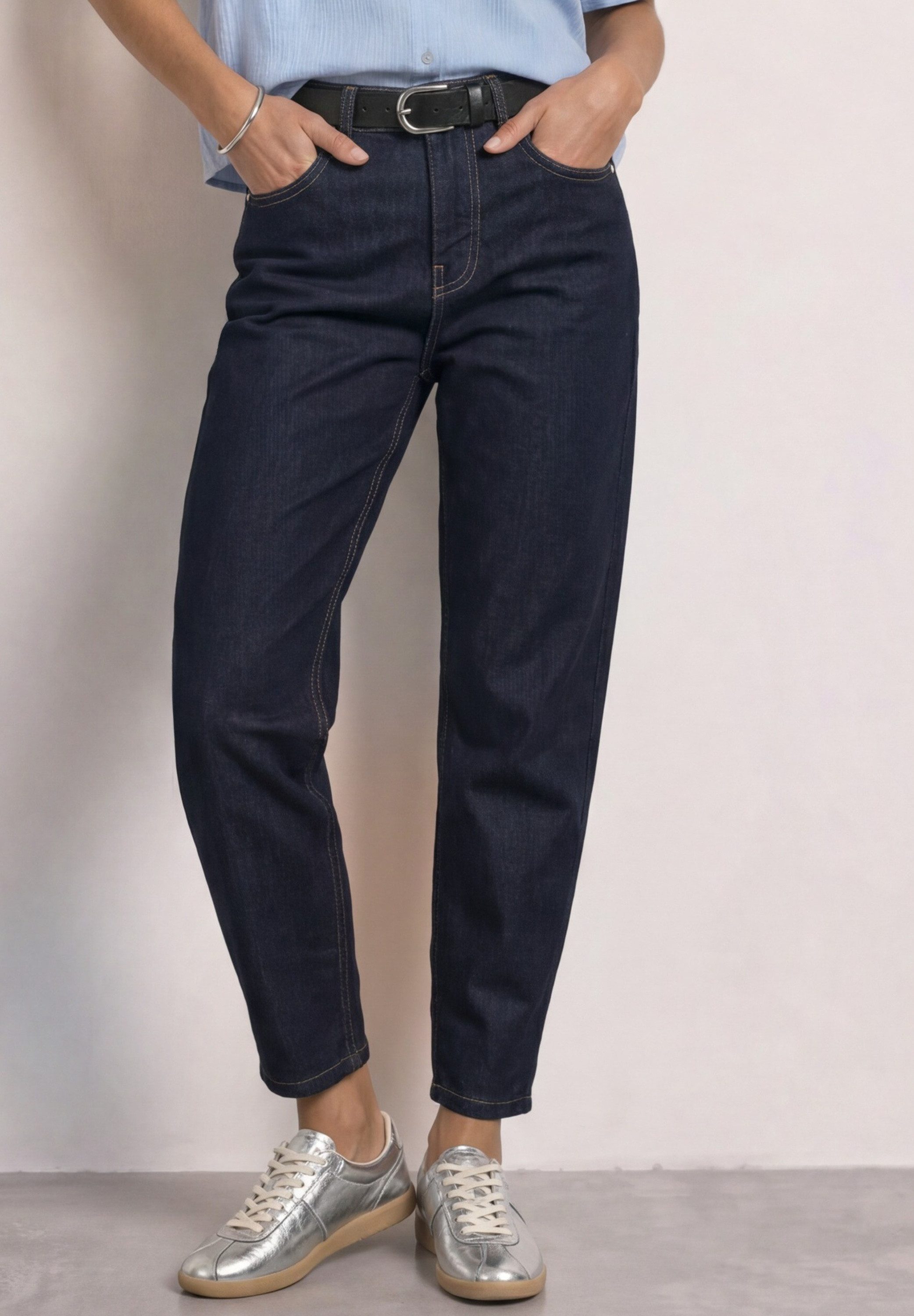 STREET ONE Loose-fit-Jeans Style Karlie im Rinsed-Look / Barrel Leg mit Stretch
