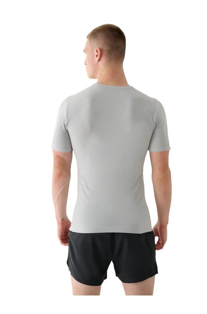 4F T-Shirt FNK M0975 (schnelltrocknend, nahtlos) hellgrau Herren