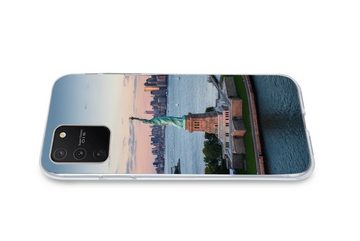 MuchoWow Handyhülle New York - Freiheitsstatue - Skyline, Phone Case, Handyhülle Samsung Galaxy S10 Lite, Silikon, Schutzhülle