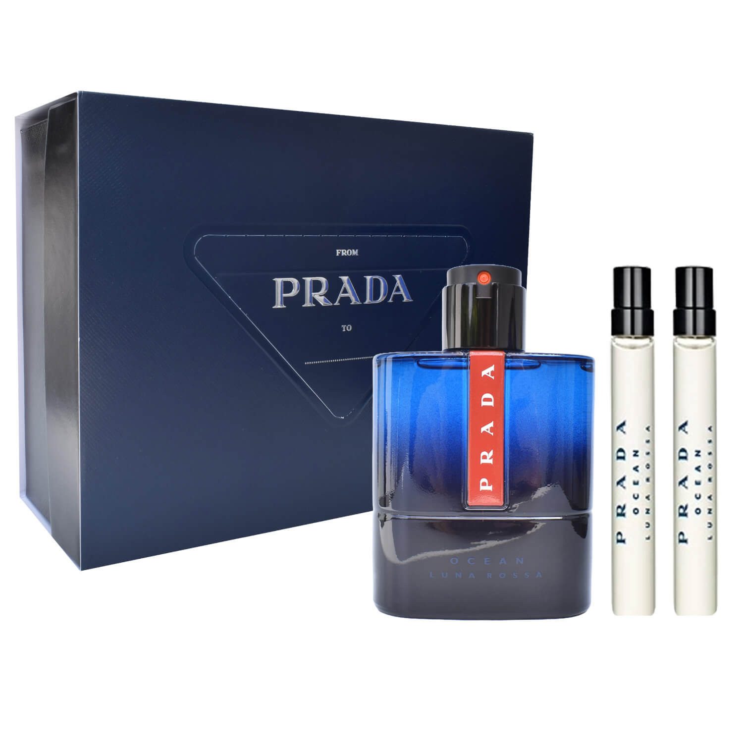 Duft-Set Luna Rossa Ocean Eau de Toilette 100 ml + 2x Travel Stick 10 ml Set
