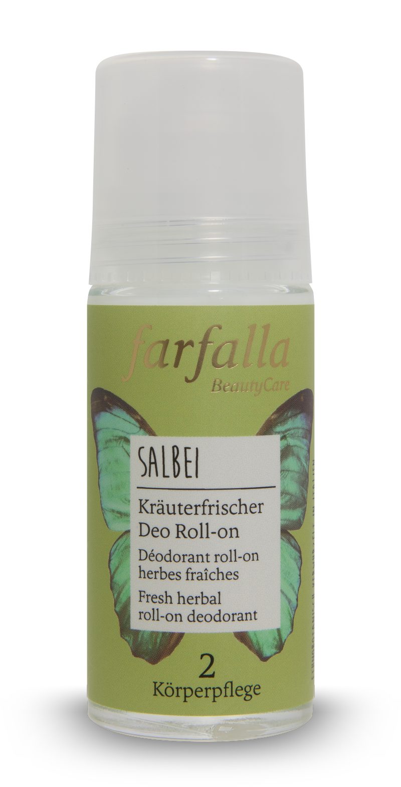 Farfalla Deo-Roller Kräuterfrischer Deo Roll-on Salbei 50 ml, 1-tlg.