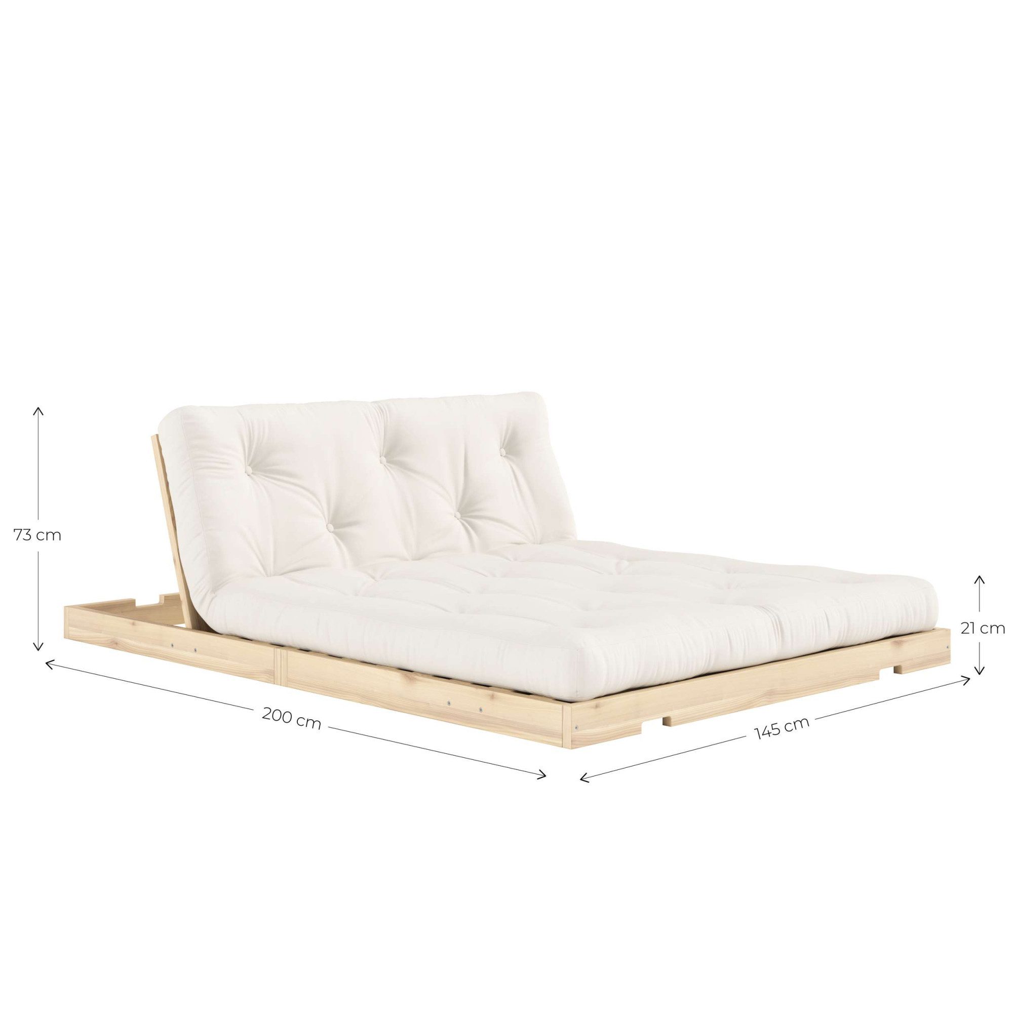 Karup Design Schlafsofa Flip Sofabed, Made in Europe, mehrere Farben, vielseitig einsetzbar, inkl. handgefertigte Futonmatratze, FSC®-zertifiziertes Massivholz