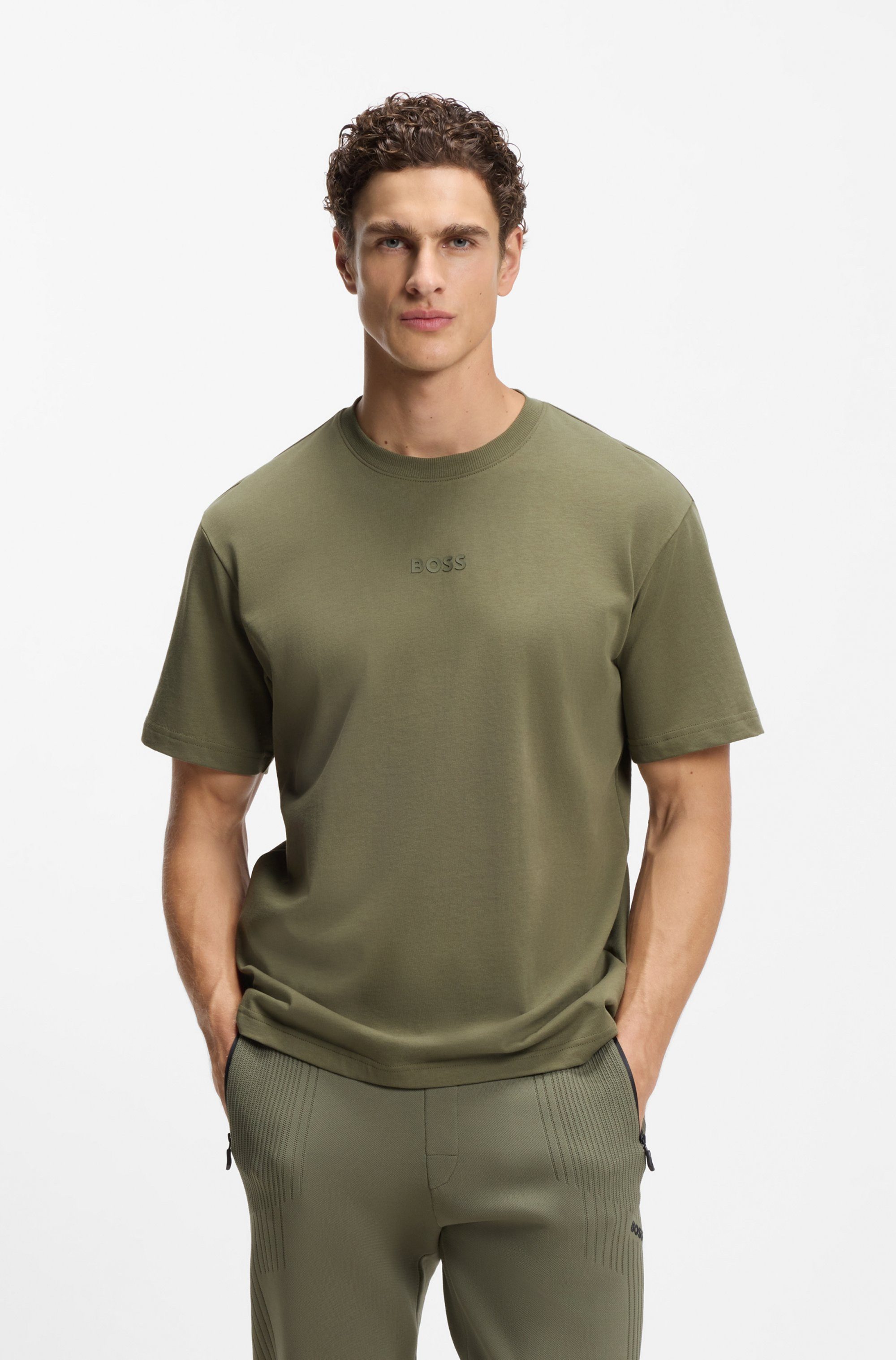 BOSS GREEN T-Shirt Tee 10 Relaxed Fit Rundhalsausschnitt, relaxed Fit, reine Baumwolle