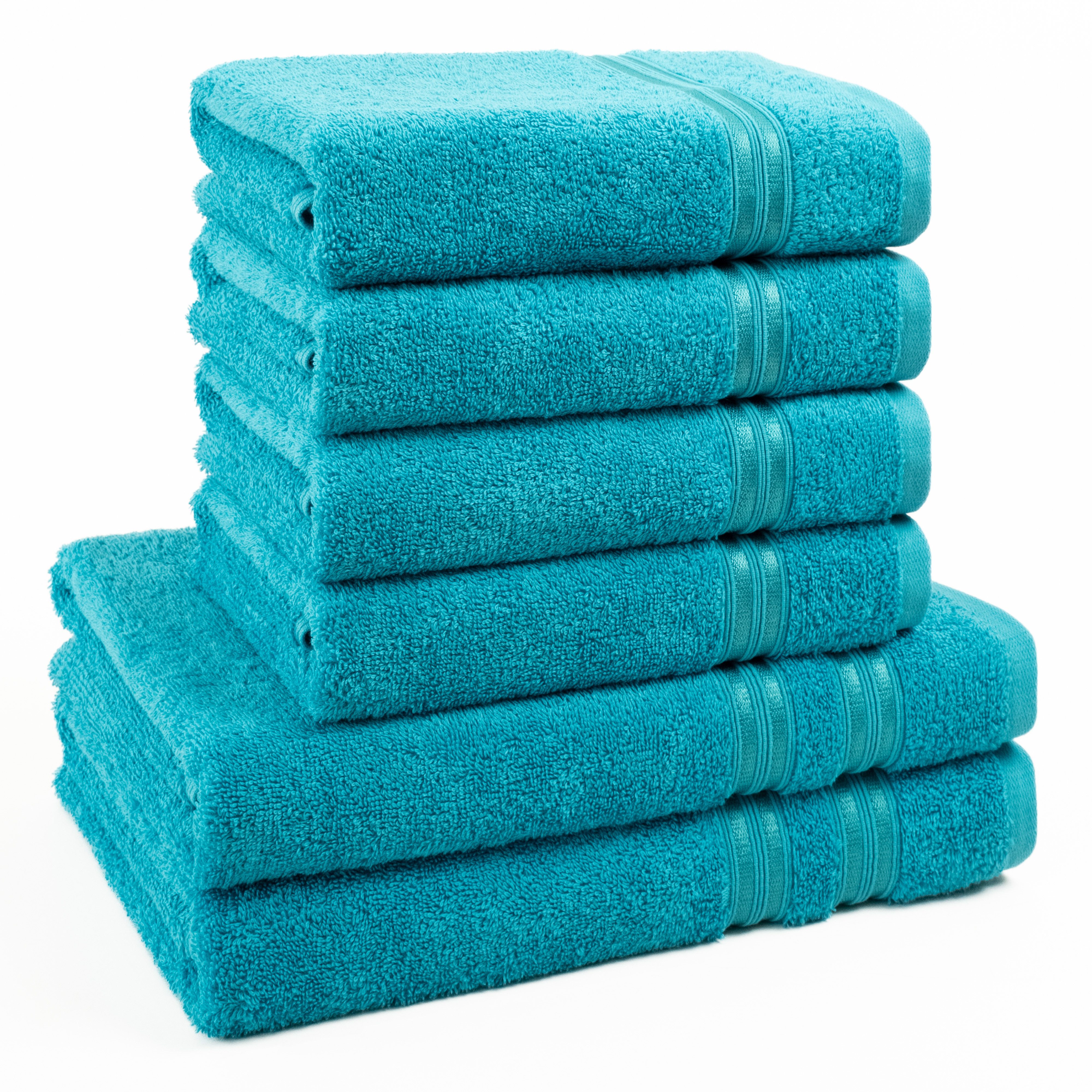HAMMETEX Handtuch Set 6-teiliges Handtuch Set, 100% Baumwolle, Weich & Saug günstig online kaufen