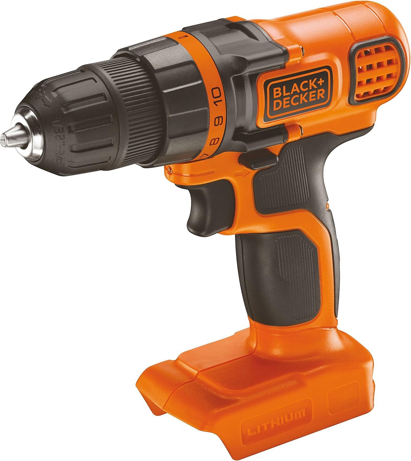 Black + Decker Akku-Bohrschrauber 18V Akku-Bohrschrauber, 28Nm, ohne Akku und Ladegerät, (1-tlg)