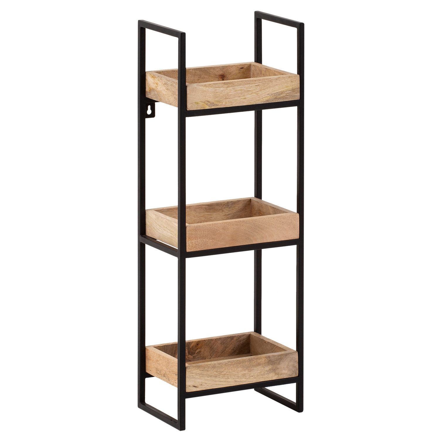 moebelfaktor Wandregal Borhaug, Mango Massivholz, Breite 27 cm, braun, Wandboard, Industrial