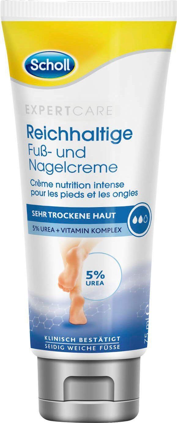 und für Fuß- Fußcreme Nagelcreme Füße ExpertCare, raue reichaltige Scholl