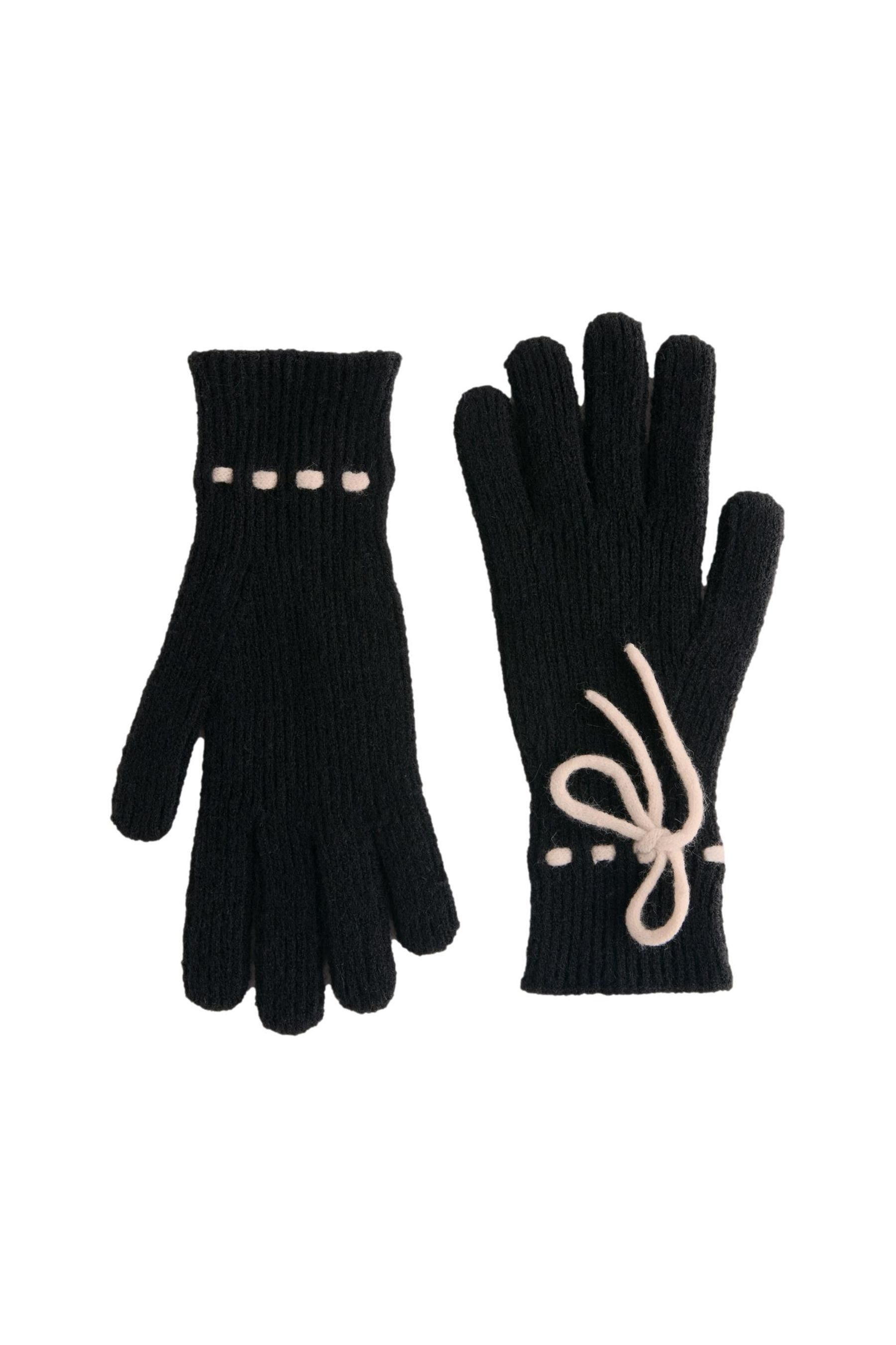 Strickhandschuhe Strickhandschuhe mit 3D-Schleife im 1er-Pack