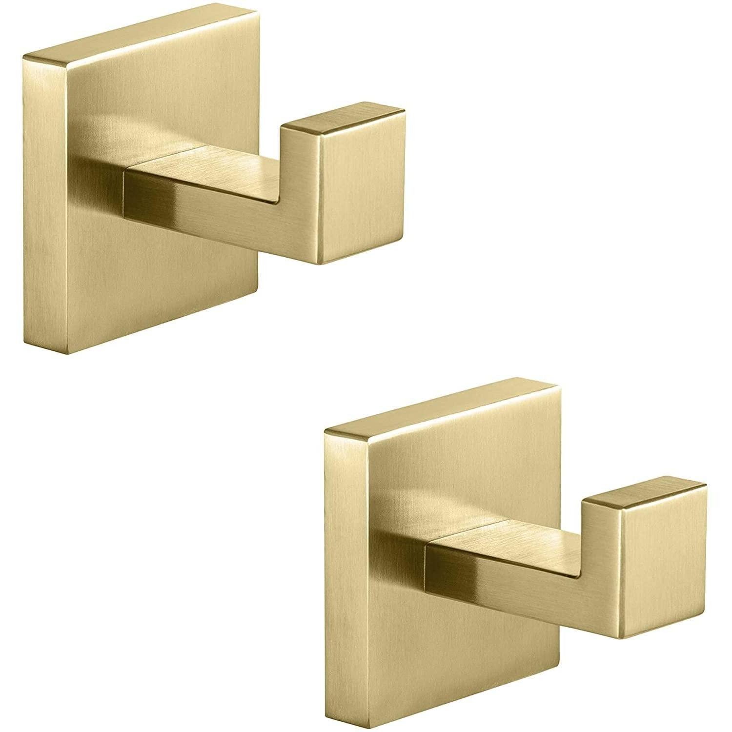 LuxusKollektion Handtuchhaken Handtuchhaken Edelstahl SUS304 Gold Einfach Stil, (2-St)