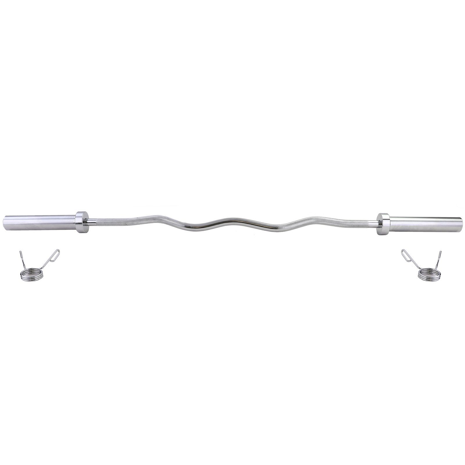 Langhantelstange 150cm Olympia Langhantel SZ Curl Stange 50mm mit Klemmen