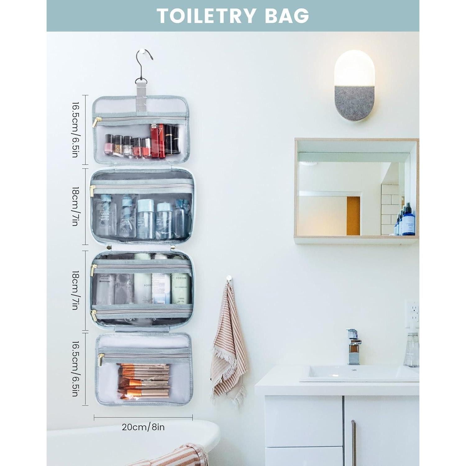 LuxusKollektion Kosmetiktasche Kosmetiktasche Damen wasserdicht mit Aufhängung und