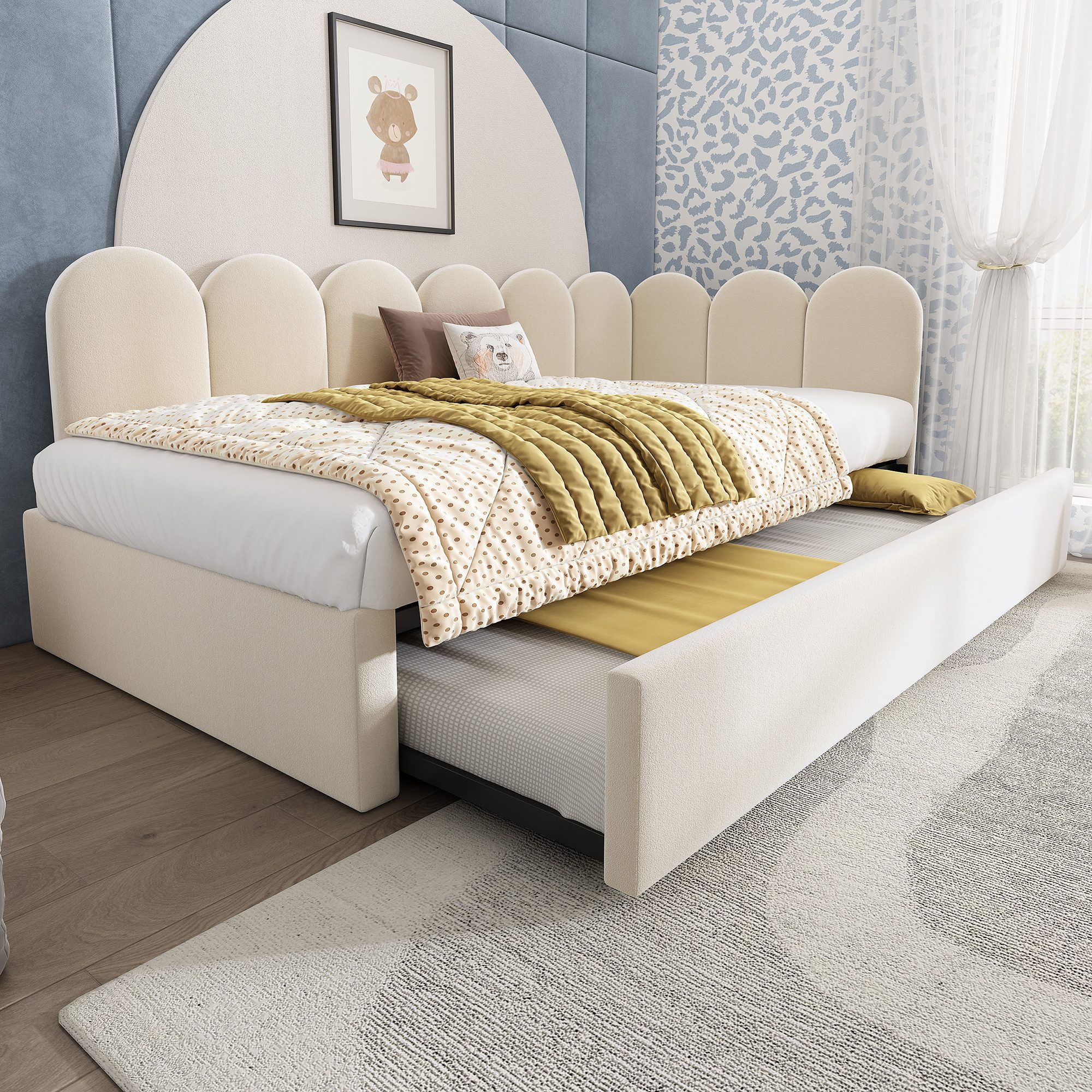 Merax Daybett 90x200cm mit Ausziehbett 90x190cm günstig online kaufen