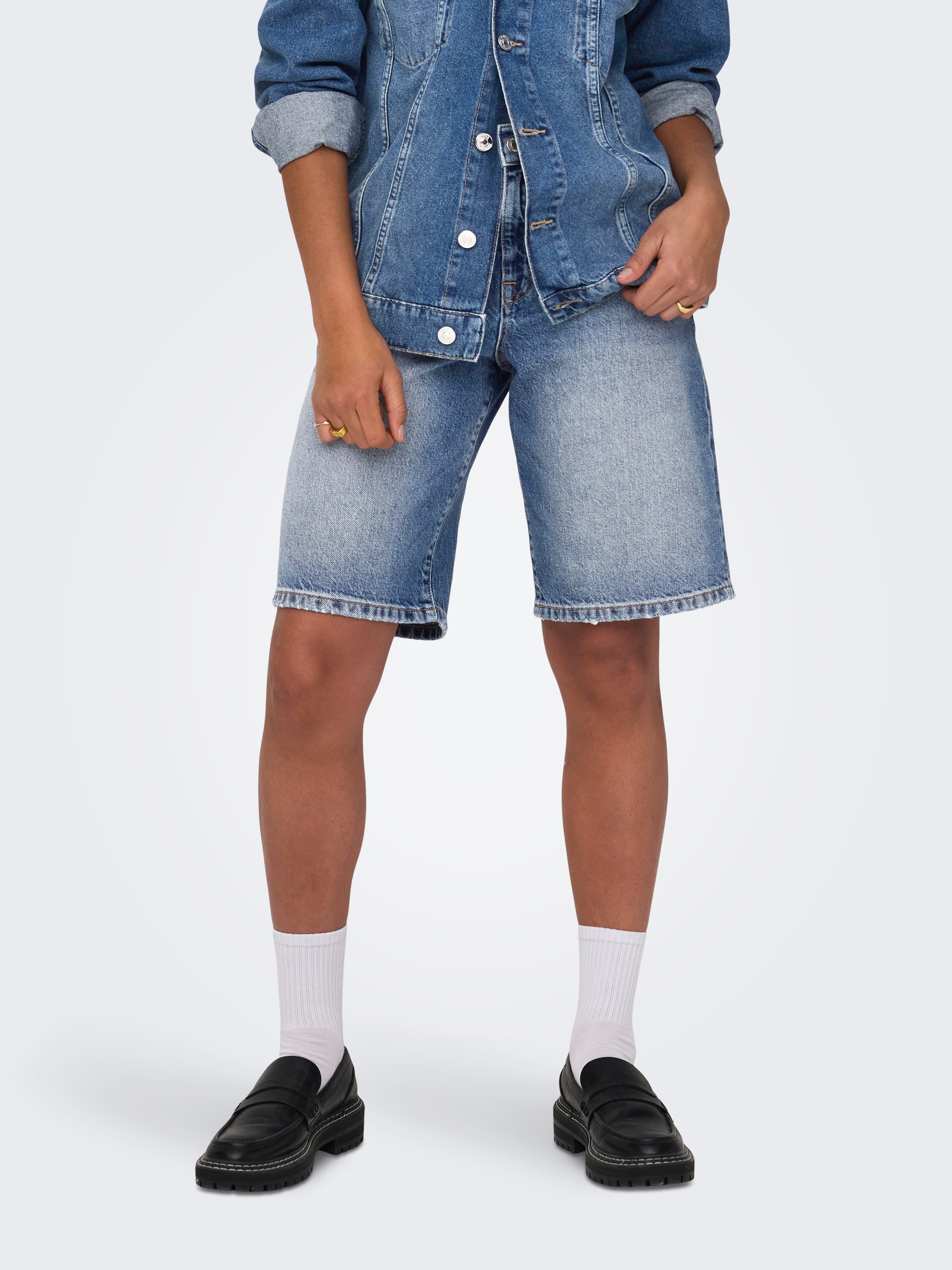 ONLY Jeansbermudas ONLMATE REG BAGGY LONG SHORTS DNM NOOS Baumwolle, Regula günstig online kaufen