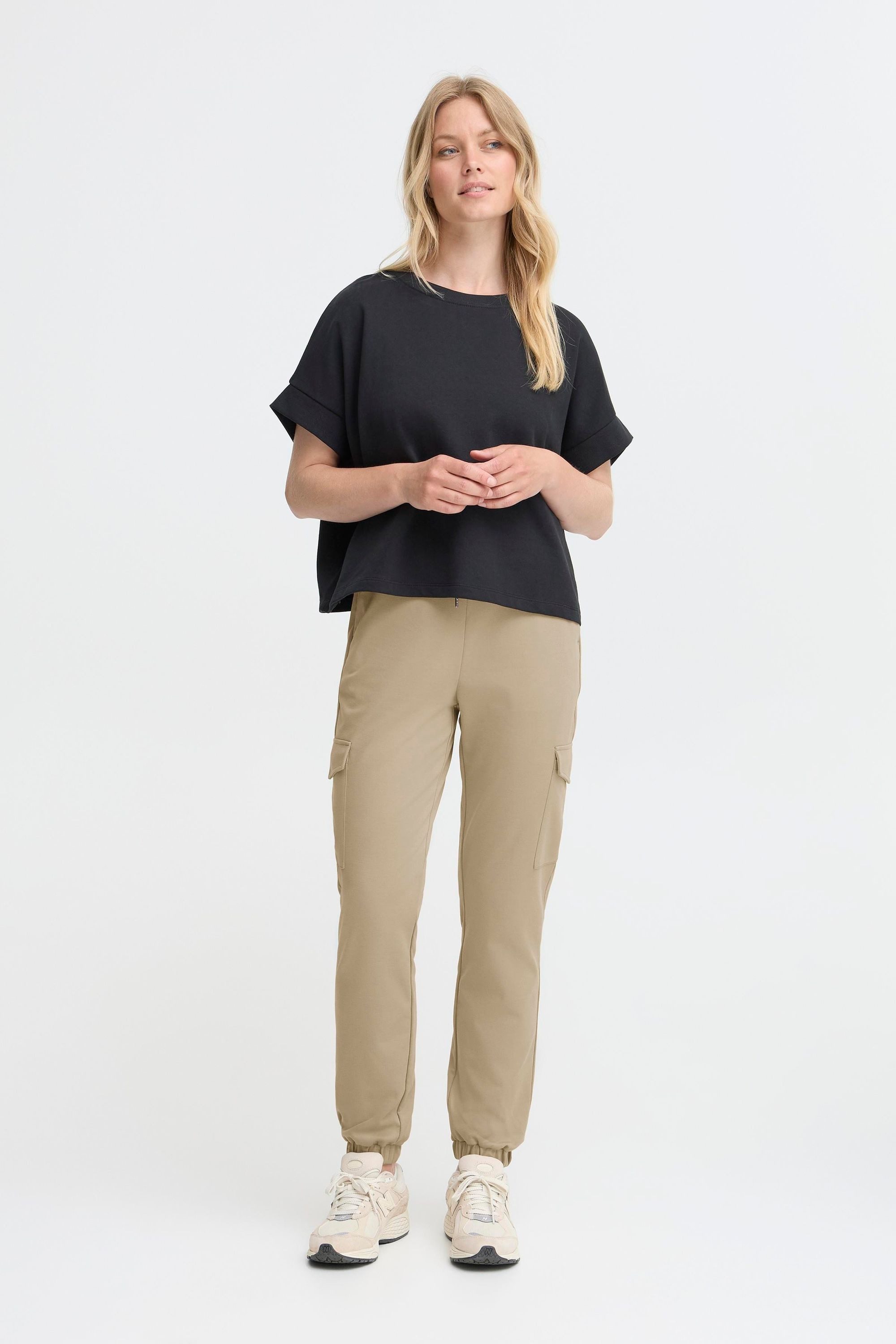 OXMO Cargohose OXHenni Damen Stoffhose Im Cargo Look