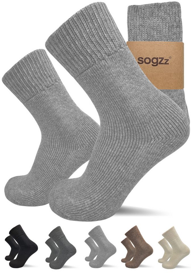 sogzz Thermosocken 2 Paar aus Premium Schafwolle, Gr. 35-50, Wintersocken Herren Damen (Thermo Winter FX PRO, 2-Paar)