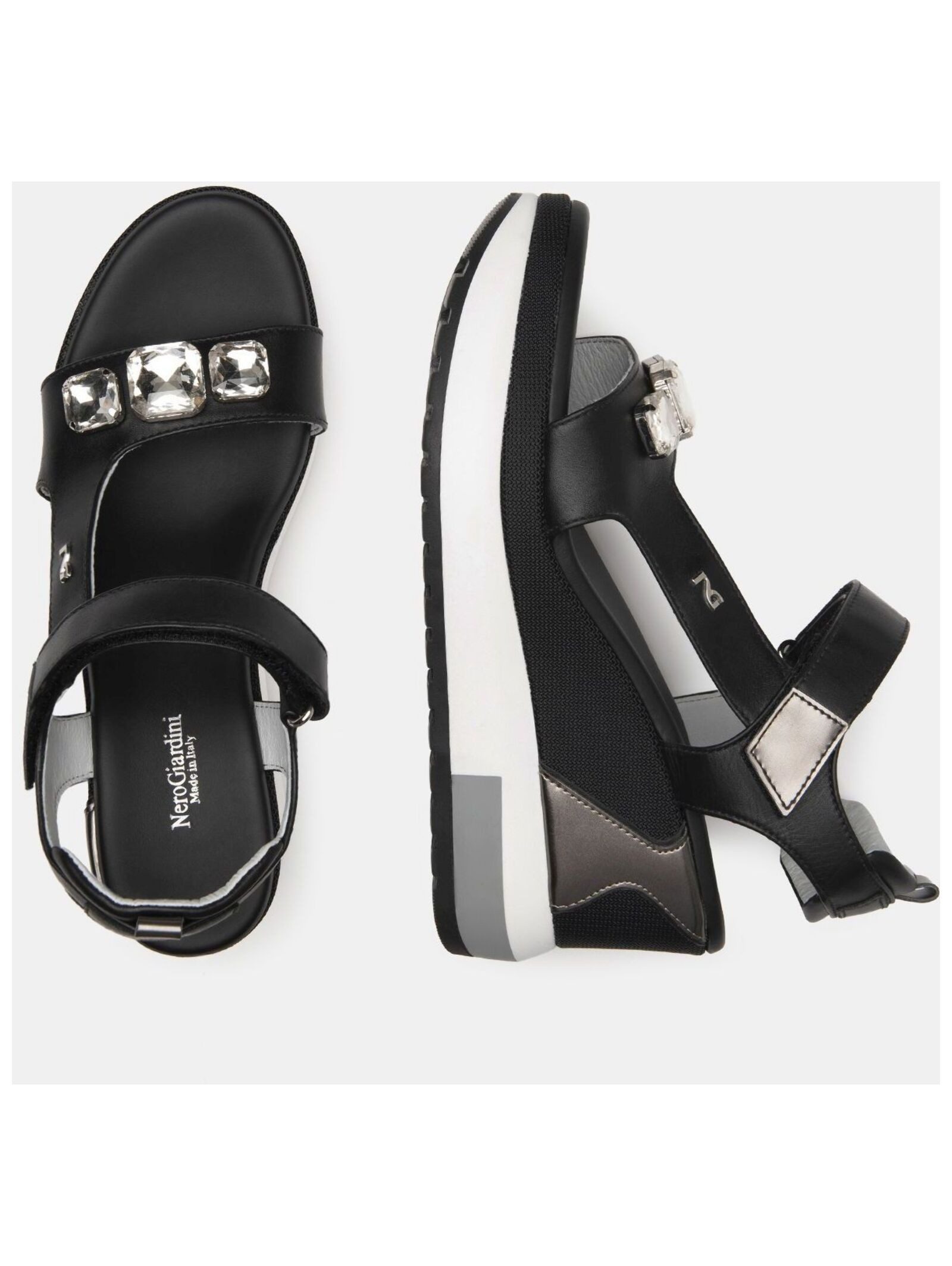 Nero Giardini Nero Giardini Sandalen Leder Keilsandalette