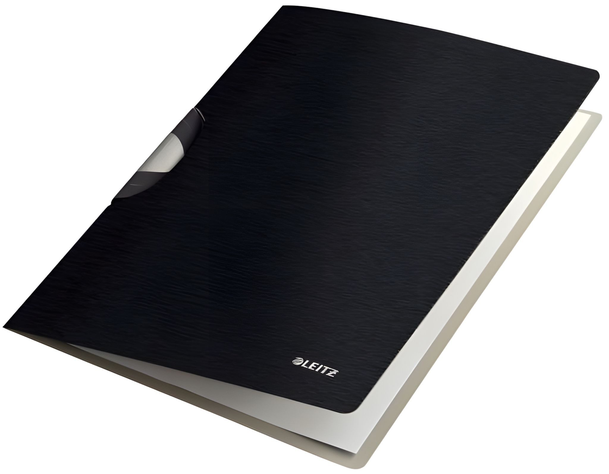 LEITZ Hefter LEITZ Klemmmappe A4 PP satin schwarz Klemmmappe ColorClip Style mit so