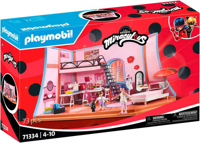 Playmobil® Konstruktions-Spielset Miraculous: Marinettes Loft (71334), Miraculous, (73 St), Made in Europe
