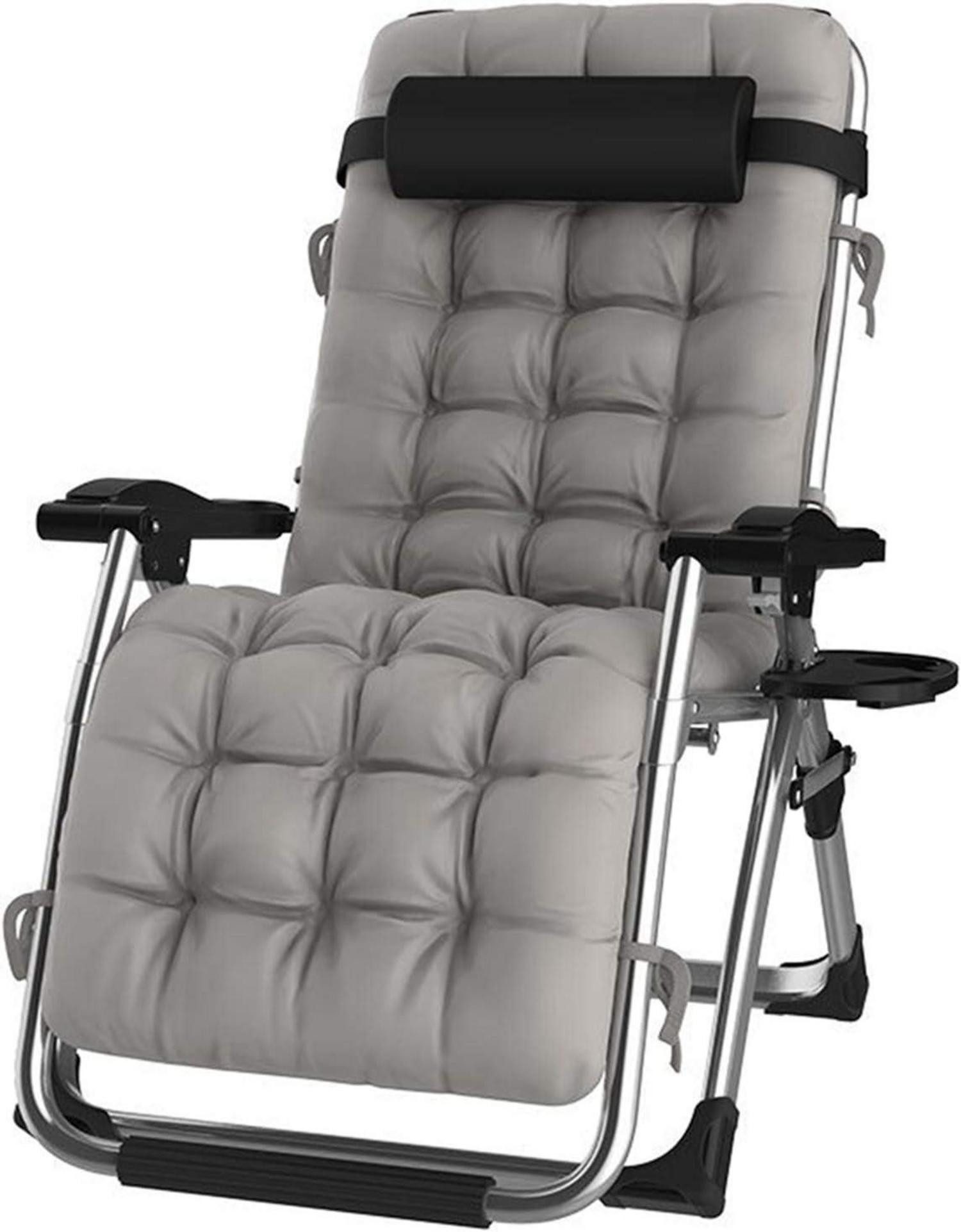 DQCHAIR Gartenliege Lehnender Schwerelosigkeits-Stuhl für Patio-Garten-Stra günstig online kaufen