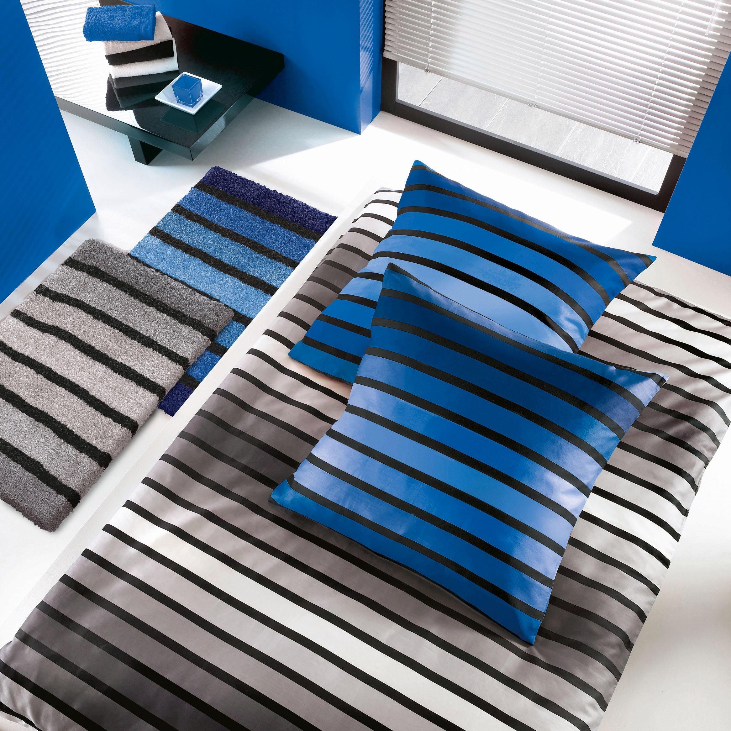 Kleine Wolke Bettwäsche Neapel, Mako-Satin, 2 teilig, mit Streifen günstig online kaufen