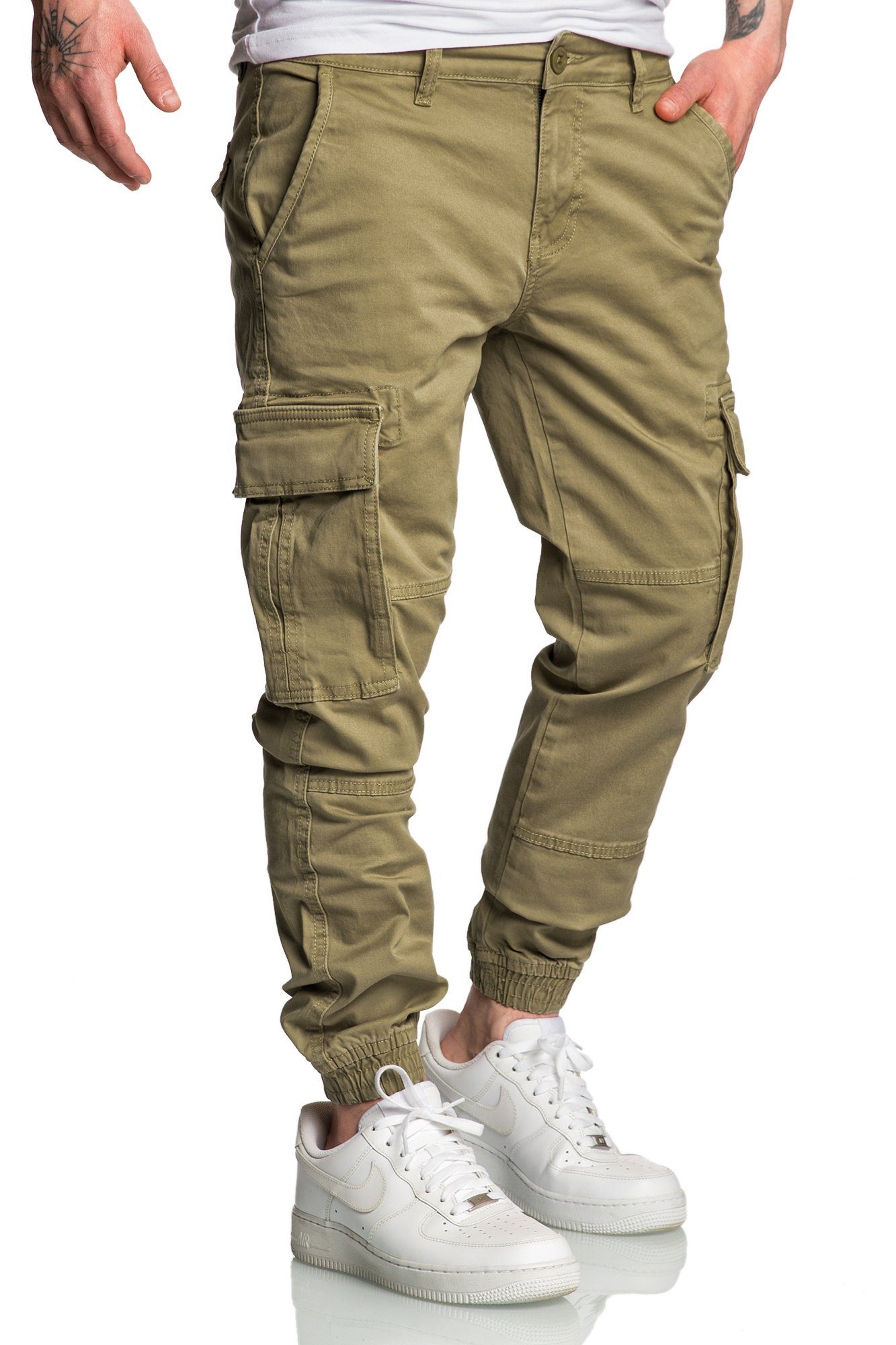 REPUBLIX Cargohose Luke Herren Cargo Jogger Chino Hose Jeans