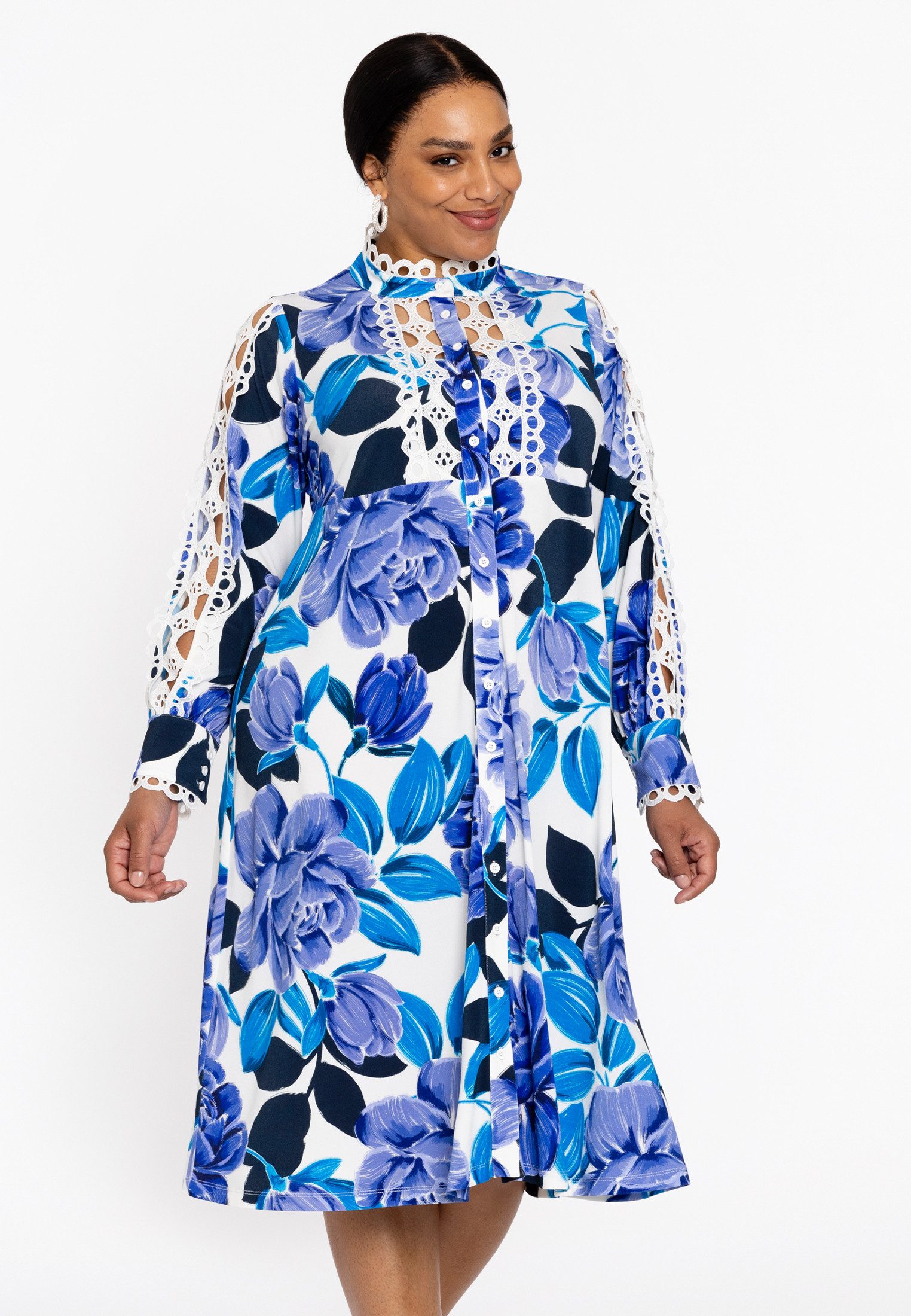 YOEK A-Linien-Kleid Damen Kleid Große Größen