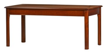 Kai Wiechmann Couchtisch Beistelltisch Mahagoni 120 x 60 cm, Tisch mit dekorativen Intarsien, Sofatisch aus edlem Furnierholz, made in GB