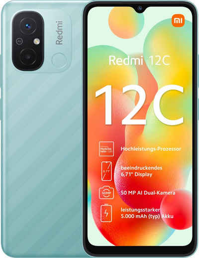 Xiaomi Redmi 12C 3GB+64GB Smartphone (17 cm/6,71 Zoll, 64 GB Speicherplatz, 50 MP Kamera)