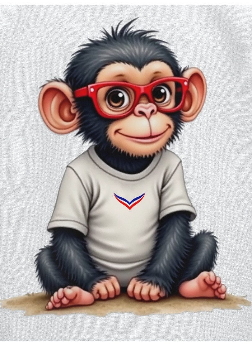 Trigema T-Shirt TRIGEMA T Shirt mit süßem "Baby Affe Junge" Print (1-tlg)