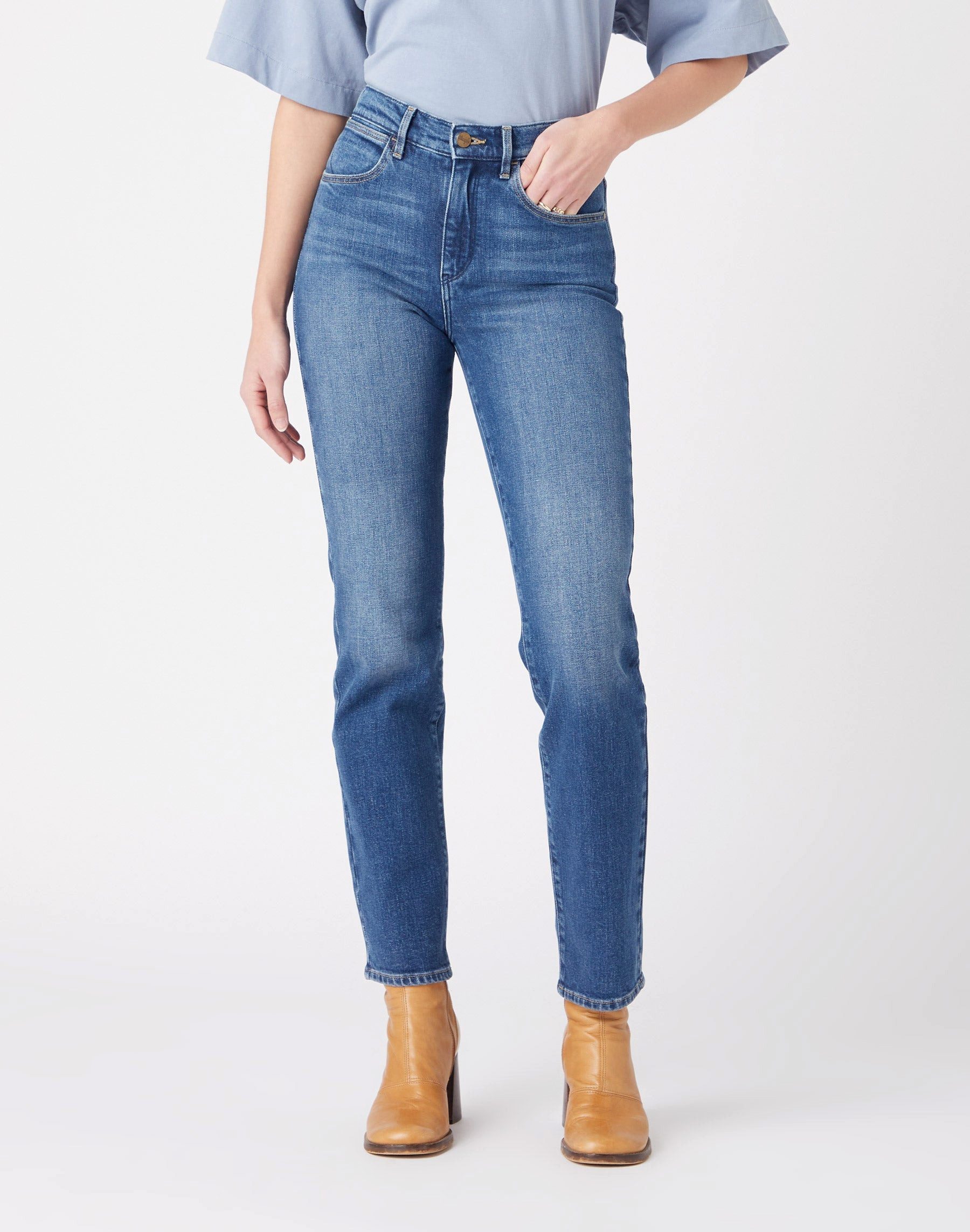 Wrangler Stretch-Jeans WRANGLER STRAIGHT airblue W26RJX386 112320017
