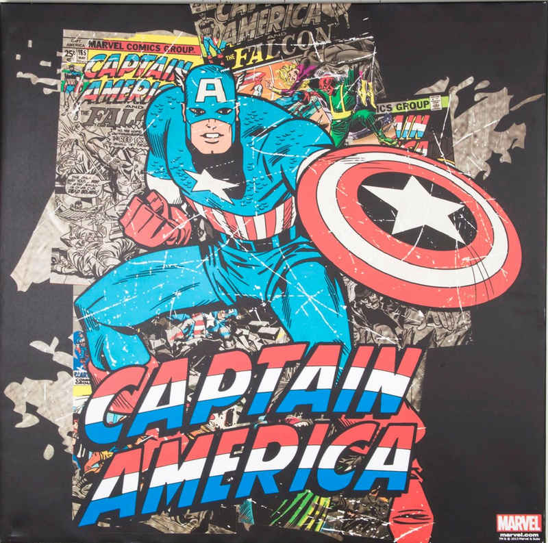 MARVEL Leinwandbild »Captain Amercia«, (1 Stück)