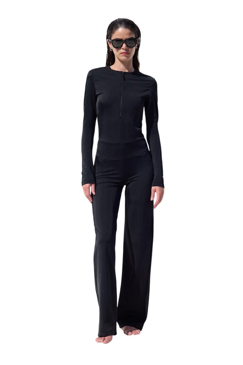 MANUKA Badeanzug Schwarzer Badeanzug für Schwimmer