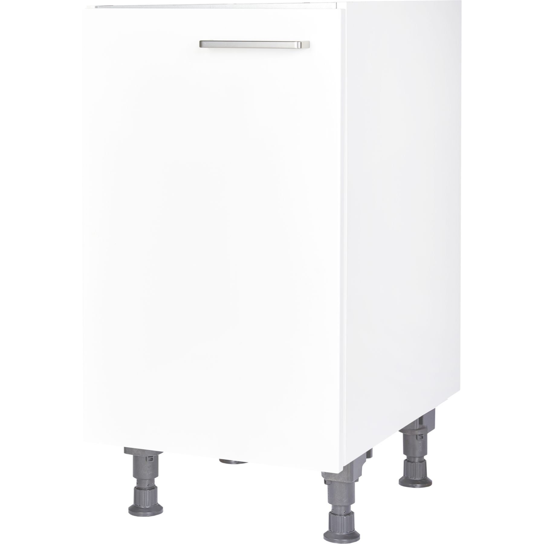 nobilia® Spülenschrank SPUD45 Metallgriff Edelstahlfarbig 263, hochwertig + komplett vormontiert