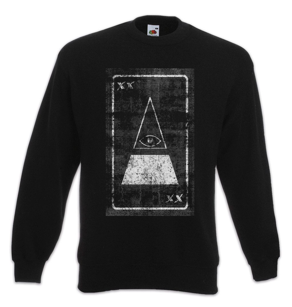 Urban Backwoods Sweatshirt Tarot The Eye of Illuminati Sweatshirt Tarot Karte Karten Card Auge (1-tlg) Illuminaten Deck Set Okkultismus