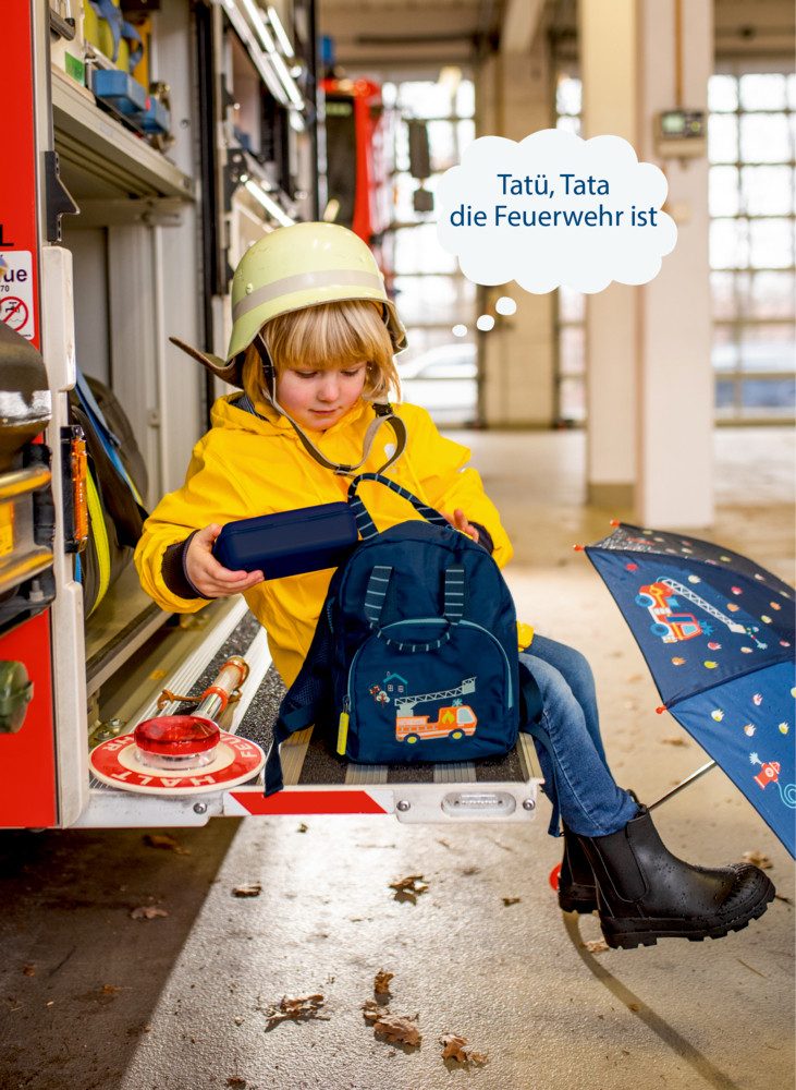 COPPENRATH DIE SPIEGELBURG Kinderrucksack Rucksack Feuerwehr - Wenn ich mal groß bin (Set, 1-tlg., 1), recyceltes Material