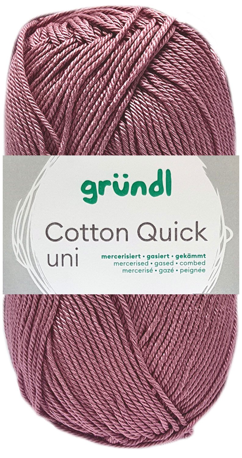 Gründl 50 Gramm Gründl Cotton Quick Uni Farbauswahl Häkelwolle