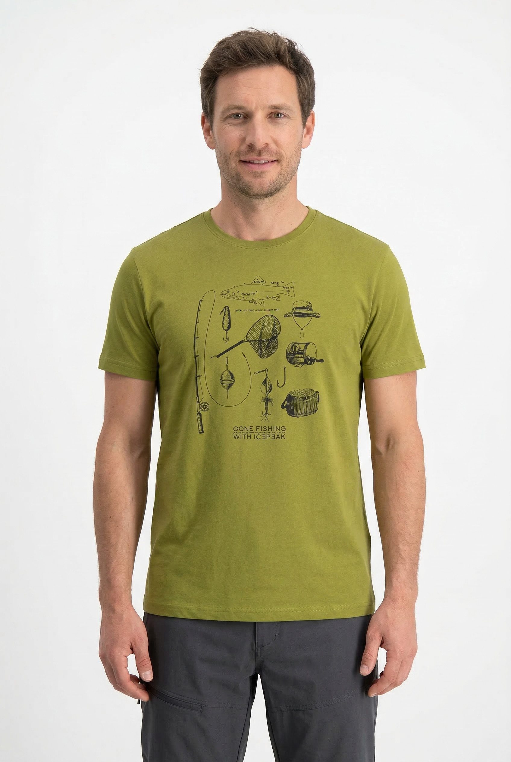 Icepeak T-Shirt MILLINGTON Print T-Shirt, aus Baumwolle