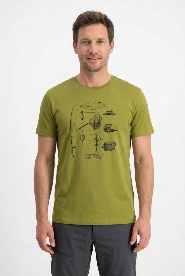 Icepeak T-Shirt MILLINGTON Print T-Shirt, aus Baumwolle