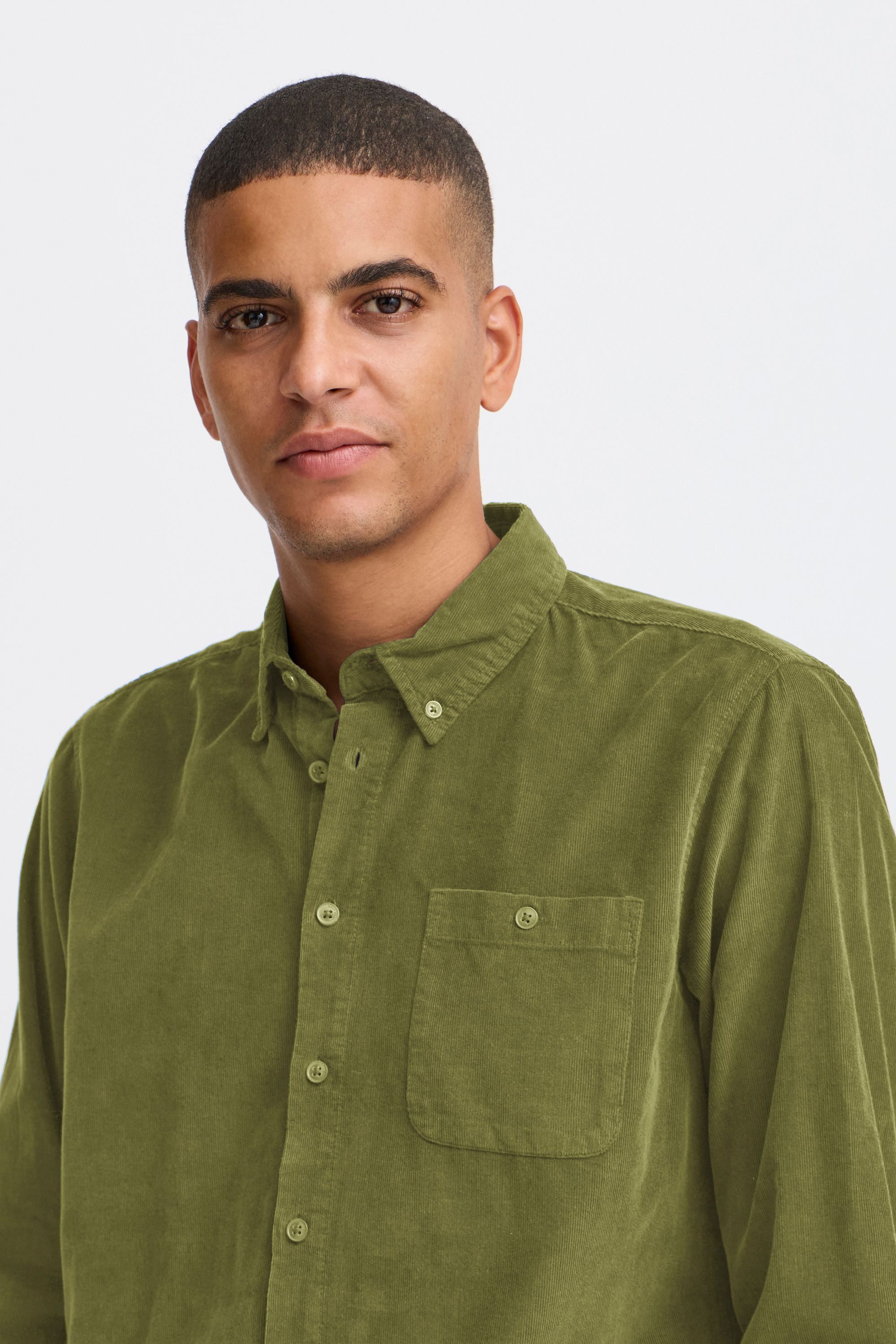 Blend Langarmhemd BHShirt Lässiges Cordhemd mit Brusttasche