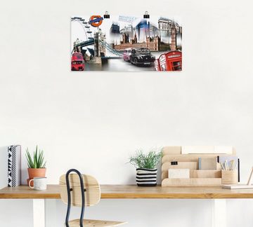 Artland Wandbild London Skyline Collage IV, Großbritannien (1 St), als Leinwandbild, Poster, Wandaufkleber in verschied. Größen