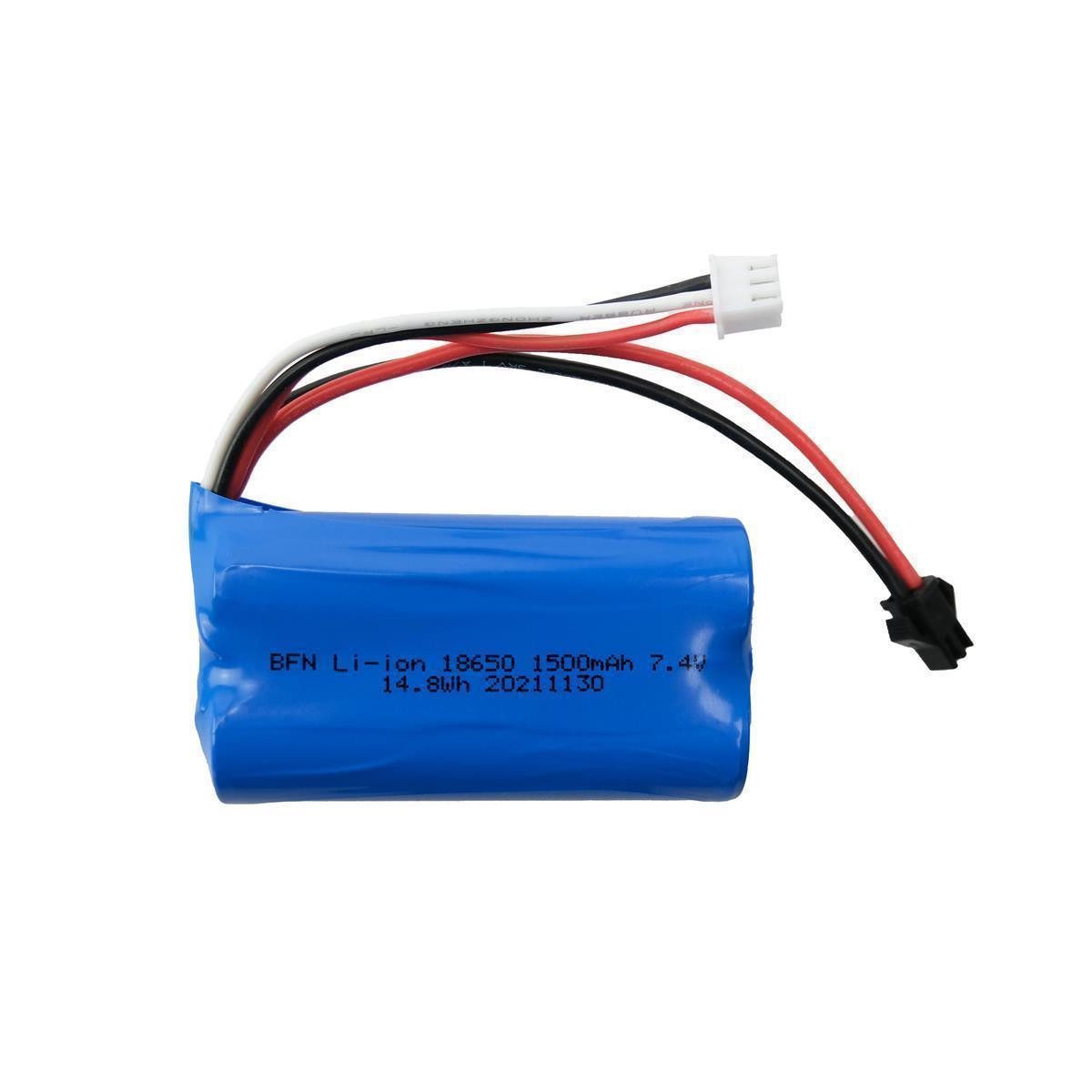 efaso Spielfahrzeug-Erweiterung Akku 7,4V / 1500mAh / Li-Po / HBX Stecker für diverse RC Modelle