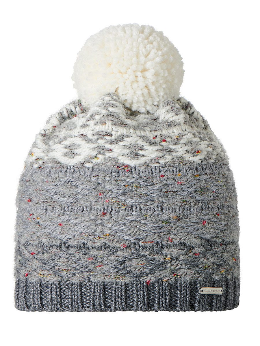 STÖHR Bommelmütze Mütze (Pompon) Toft hellgrau 1er