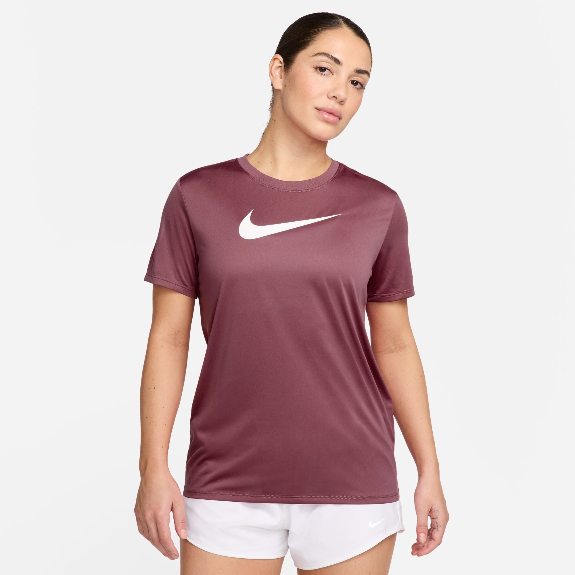 Nike T-Shirt W NK DF TEE RLGND HBR mit Rundhalsausschnitt, Kurzarm-Design, aus Jersey-Material