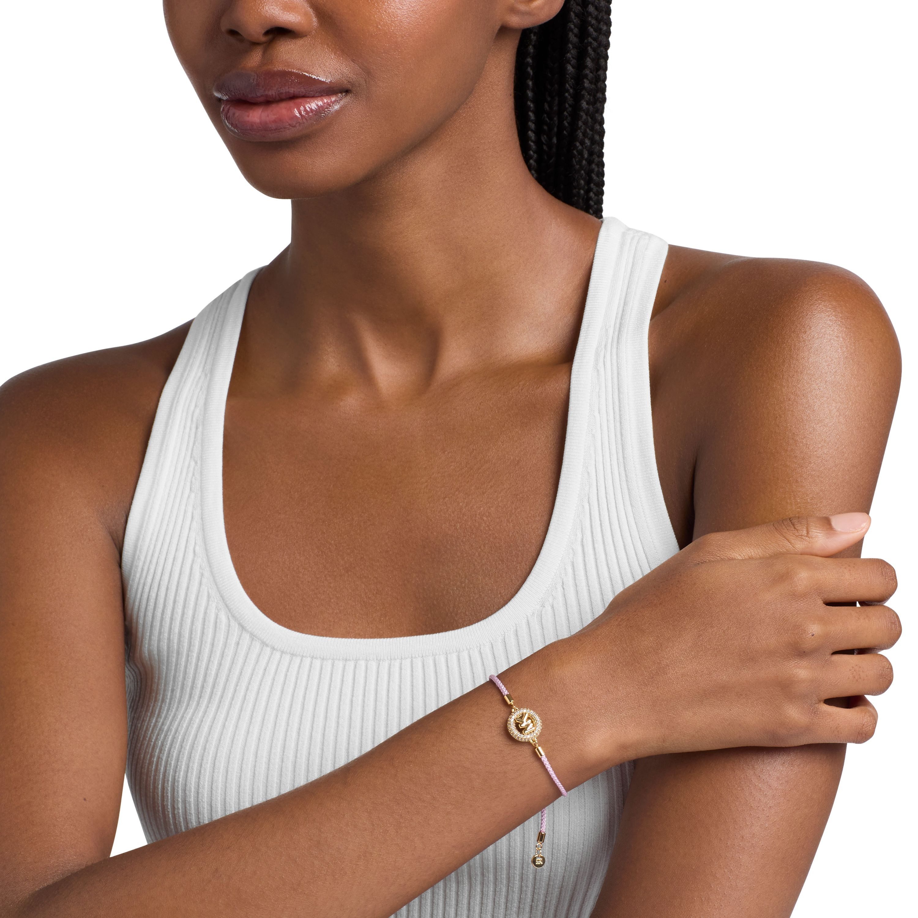 MICHAEL KORS Armband Schmuck Geschenk Metall Kordel Nylon Armschmuck Premium, mit Zirkonia (synth) – Bild 4 von 4