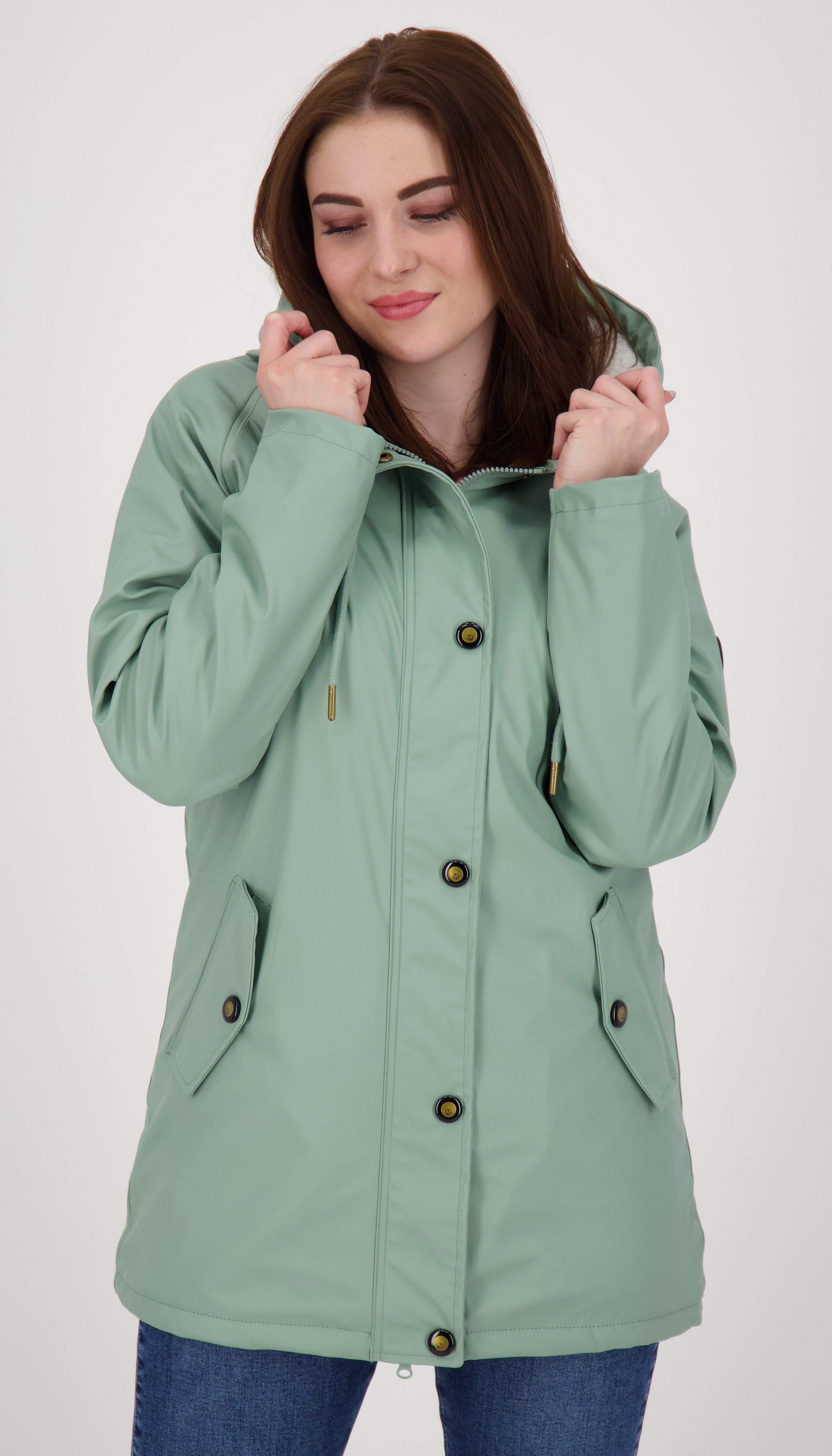 DEPROC Active Regenjacke Friesennerz #ANKERGLUTNEBEL WOMEN CS auch in Großen Größen erhältlich slate