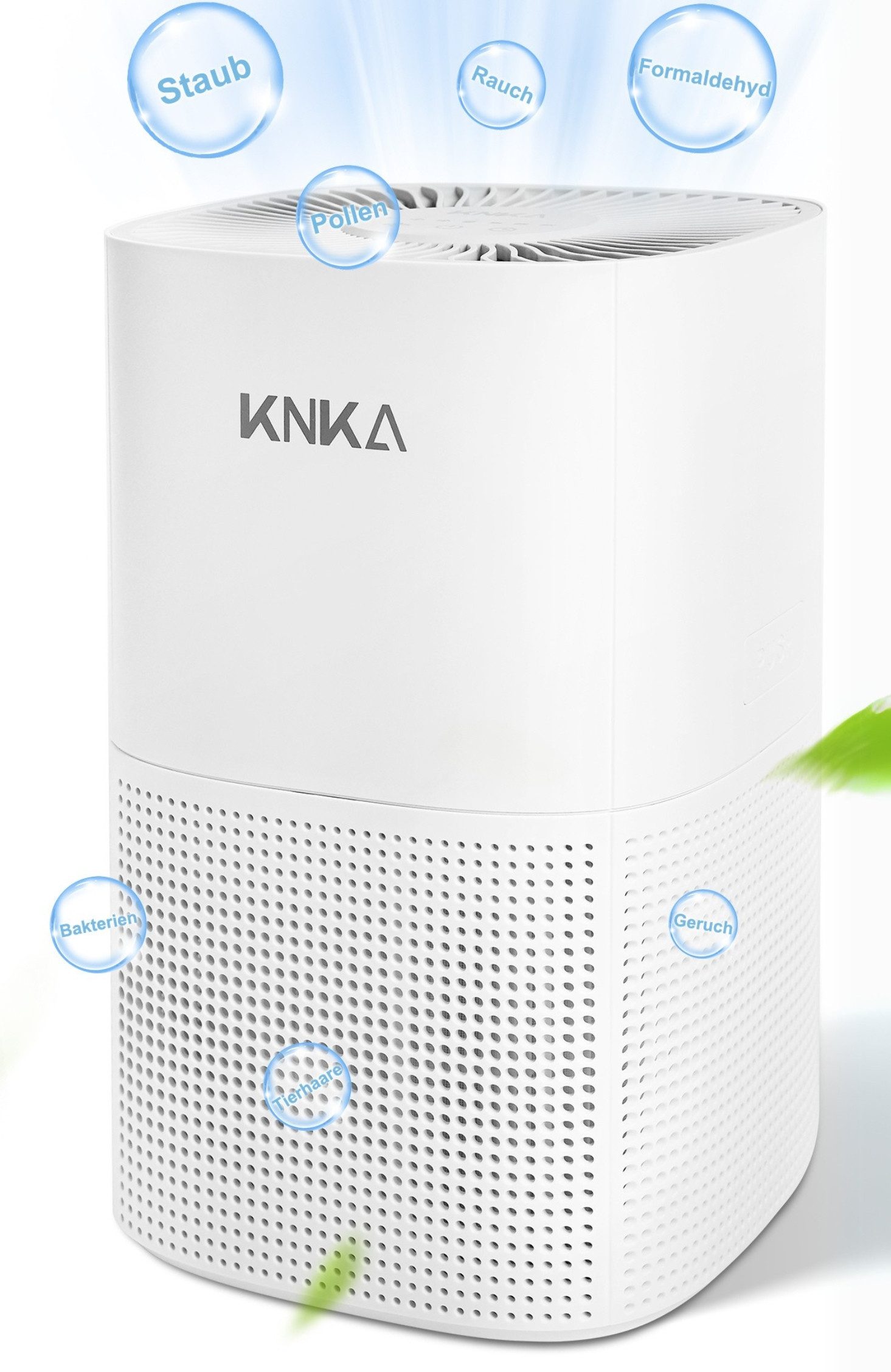 KNKA Luftreiniger APH200 Air Purifier, für 75 m² Räume, Luftreiniger Allergiker mit HEPA Luftfilter, Entfernt Staub und Pollen
