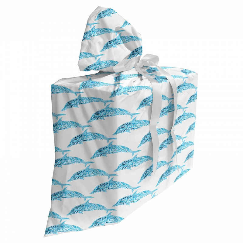 Abakuhaus Geschenkbox 3x Bändern Wiederbenutzbar, Meer Aqua Dolphins Leaves