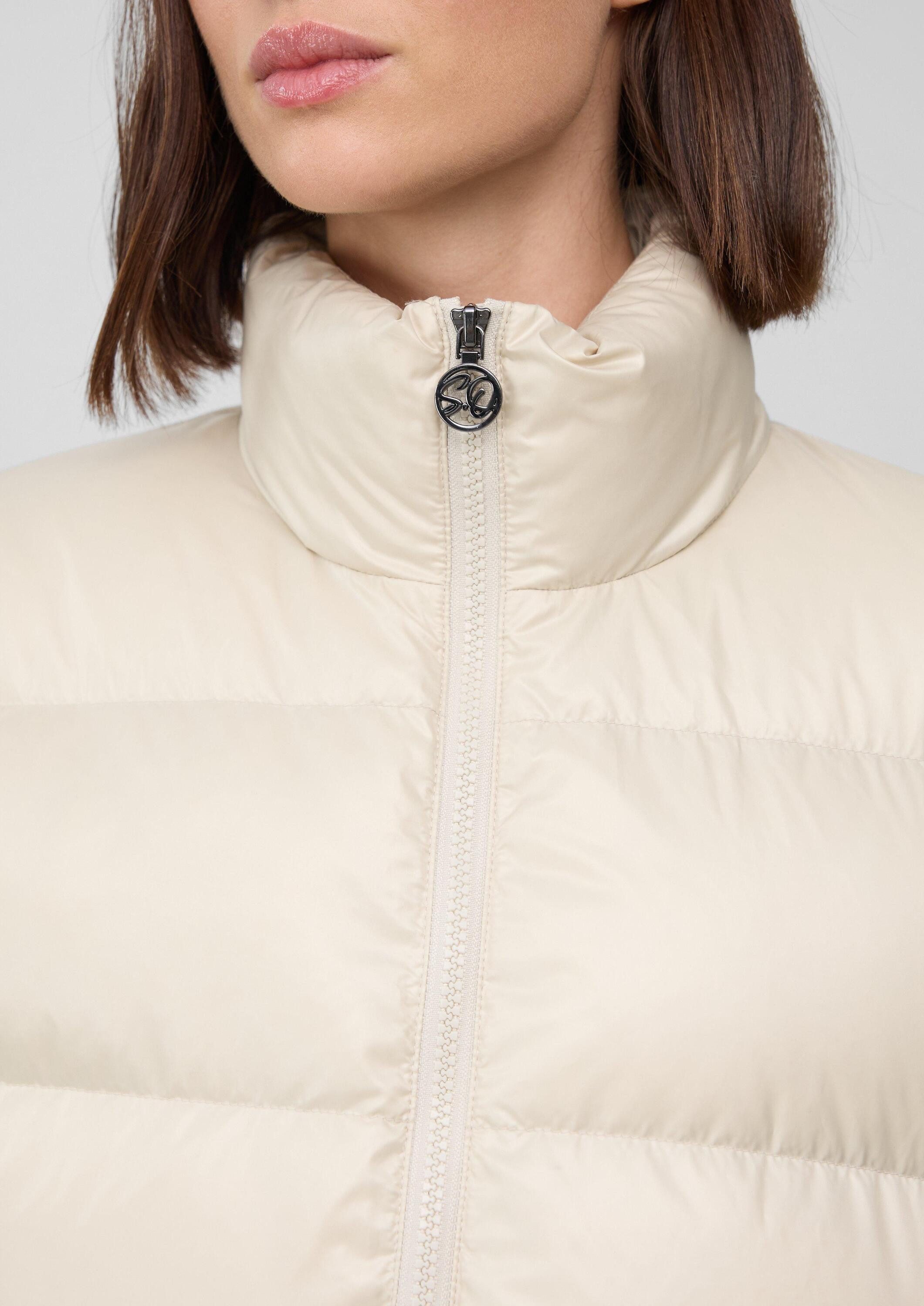 s.Oliver Winterjacke Outdoor-Jacke Steppjacke mit recycelter Daune und Federn